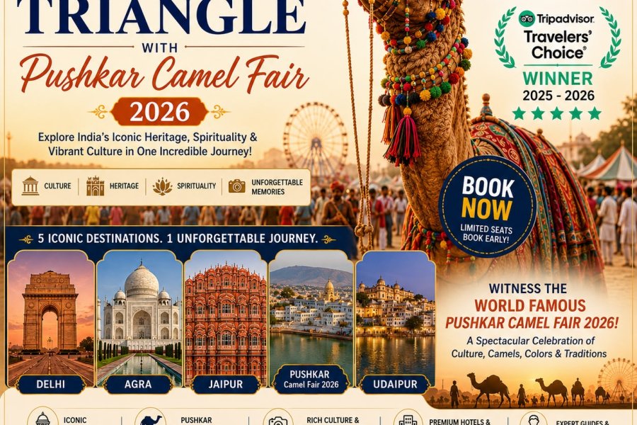 Golden Triangle with Pushkar Camel Fair