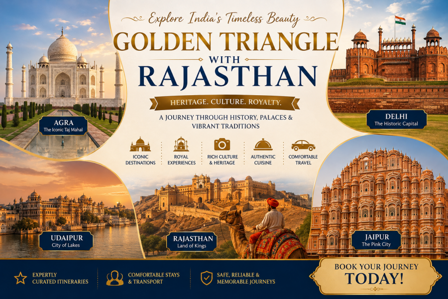 Golden Triangle with Rajasthan