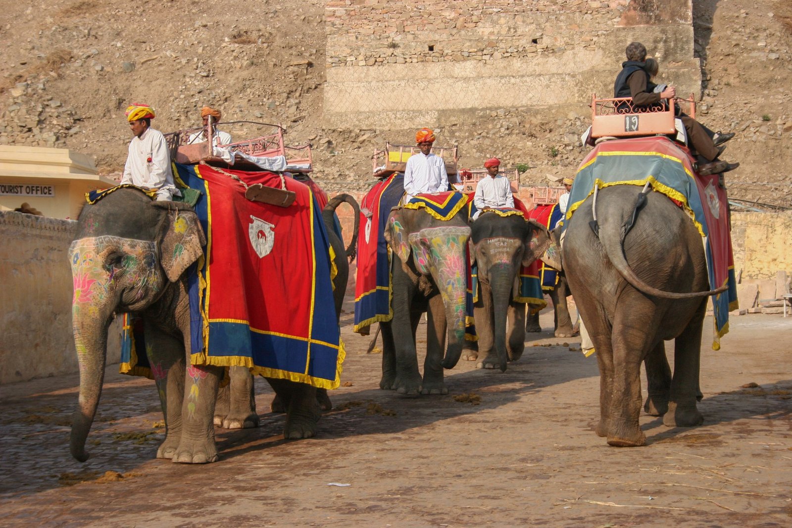 Senior travellers at Amber Fort, Jaipur